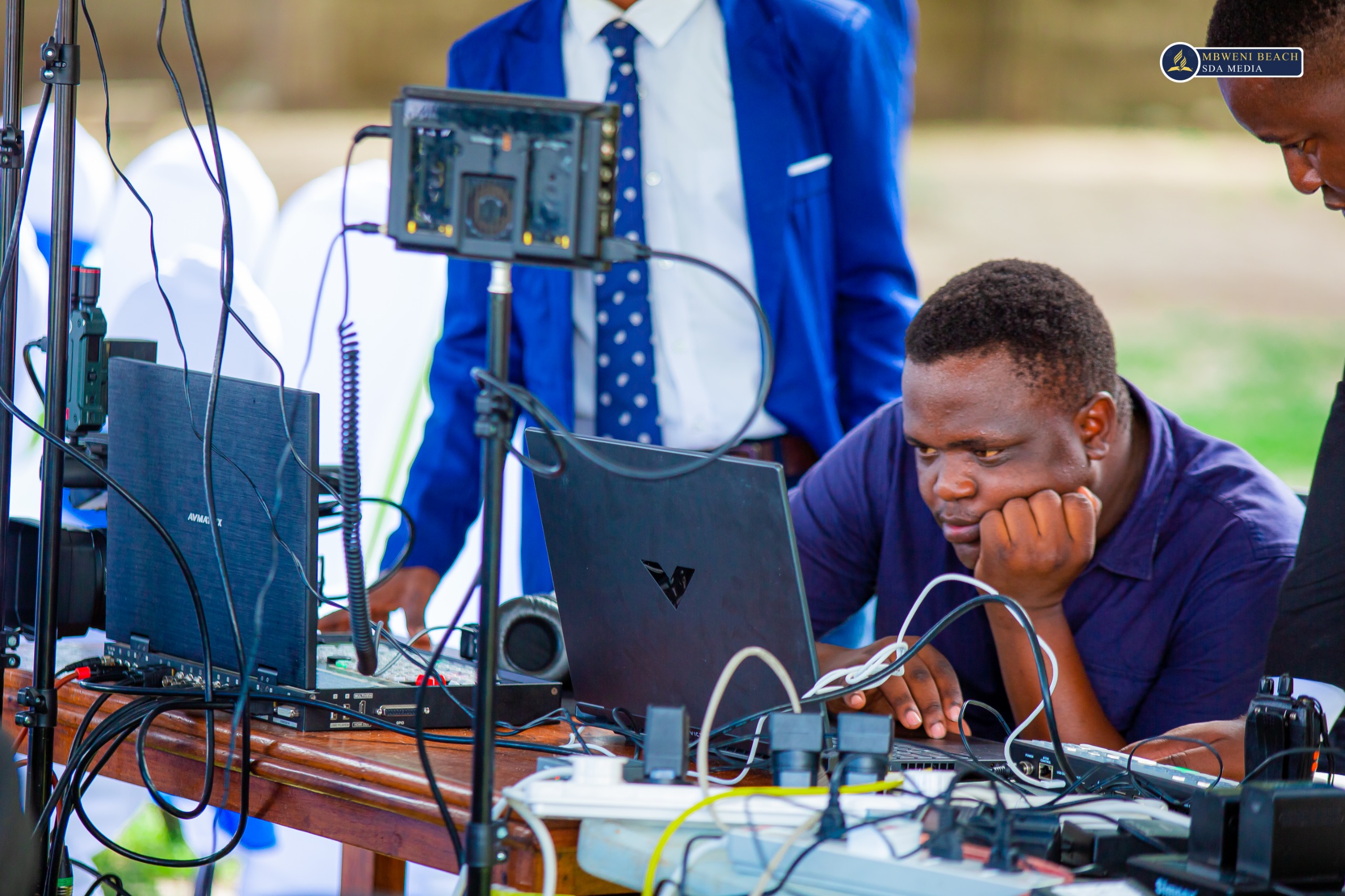 Media team at work